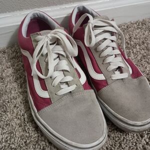 Pink and Gray Casual Sneakers